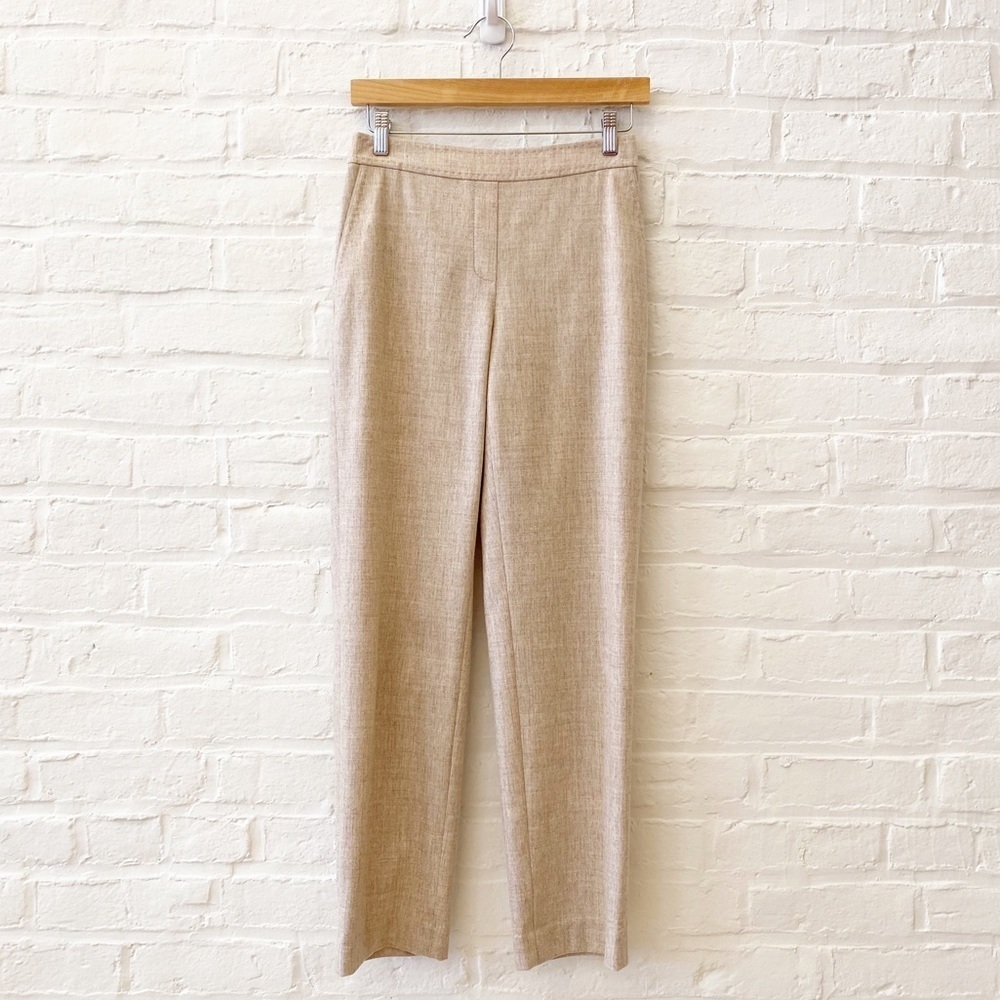 Lafayette 148 New York || Fulton Wool Cashmere Blend Pull‎ On Pant Metallic XS
